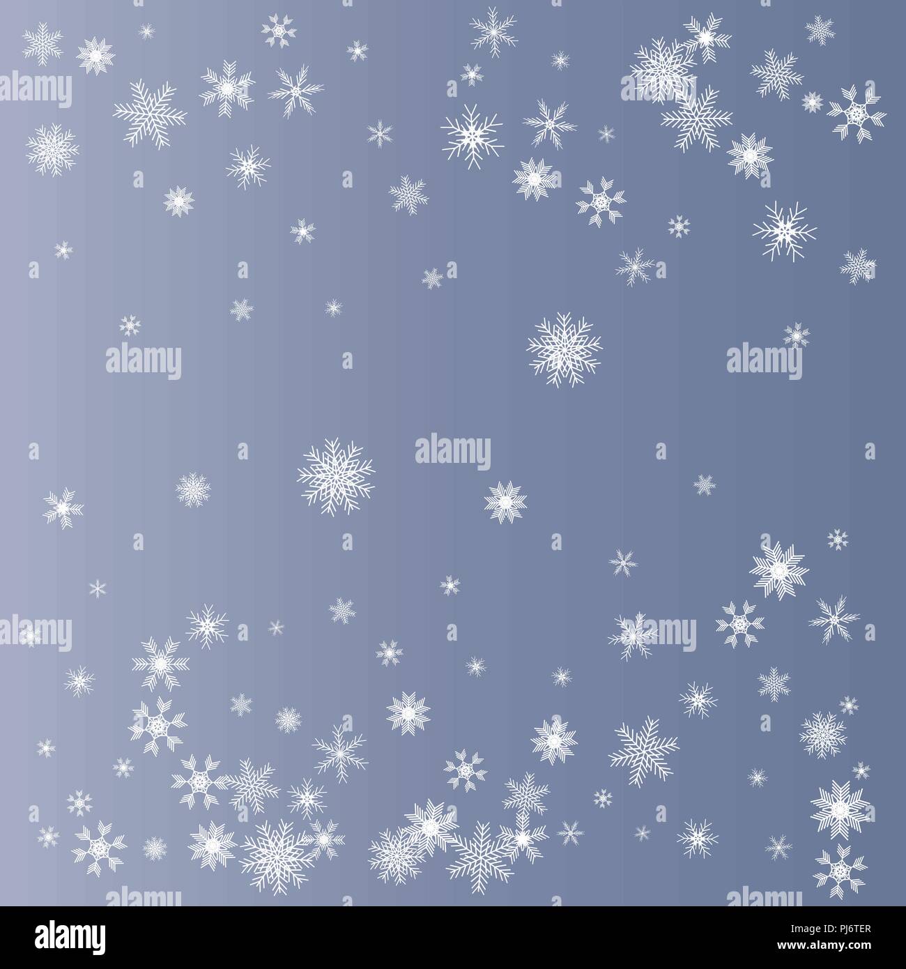 Winter blue background with snowflakes. Vector Illustration Stock ...