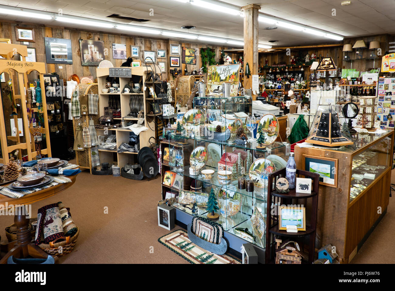 Merchandise on display for sale in the historic Speculator Department