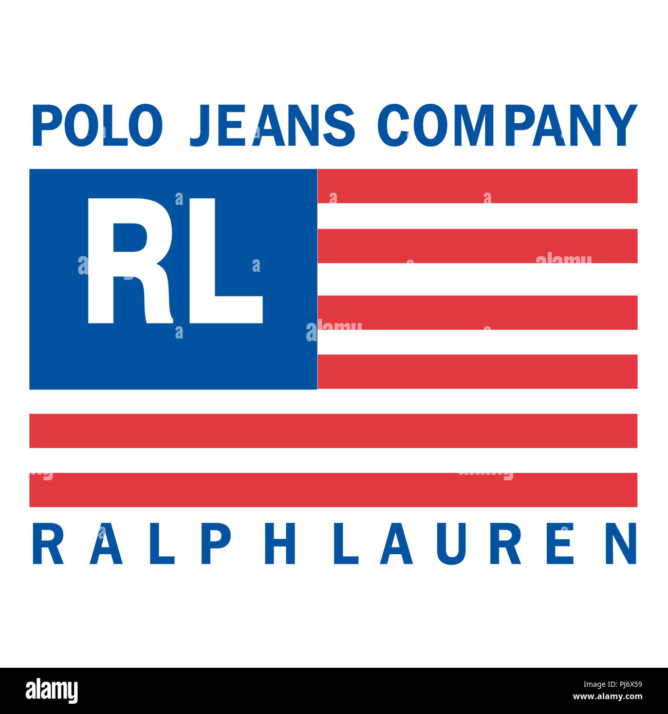 polo ralph lauren logo usa flag fashion luxury brand clothes illustration  Stock Photo - Alamy