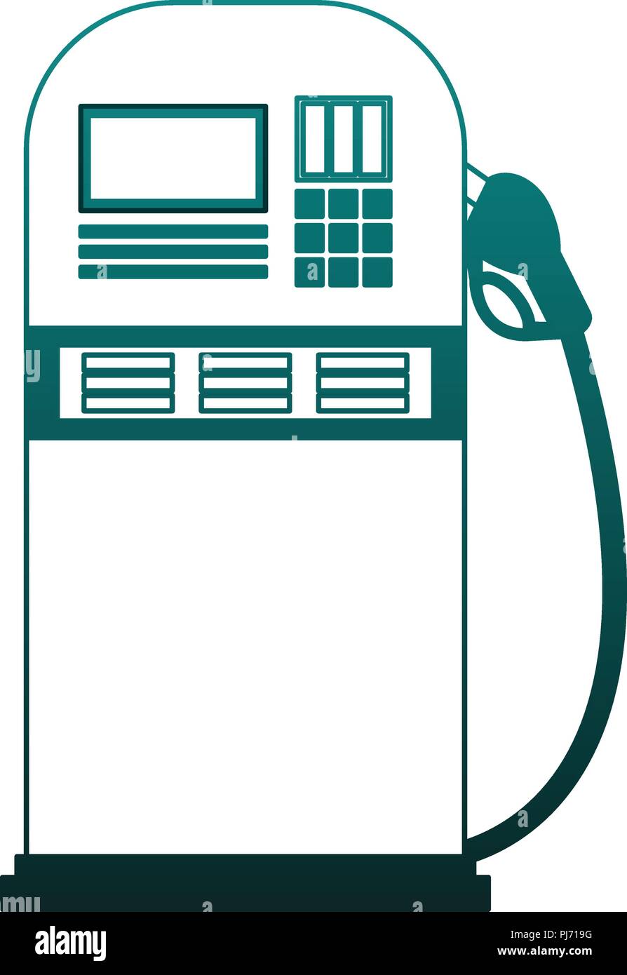 Blue gasoline fuel pump nozzle Stock Vector Images Alamy