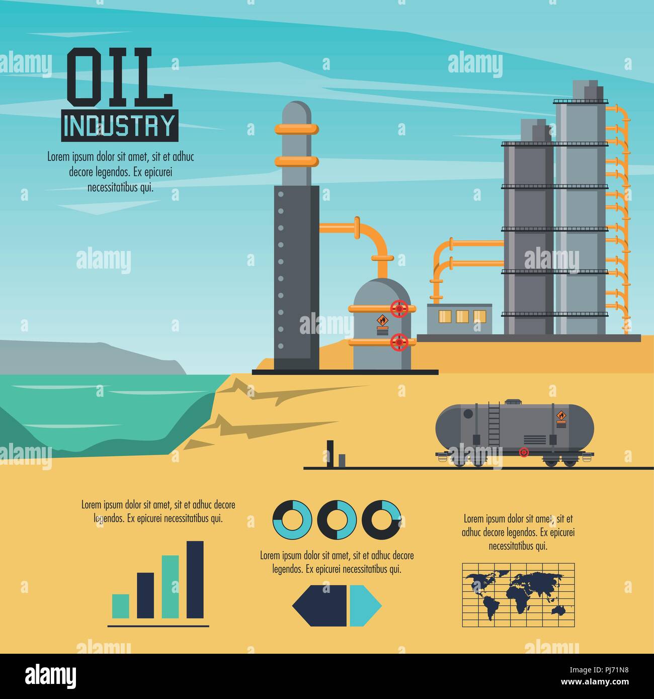 Oil industry infographic Stock Vector Image & Art Alamy