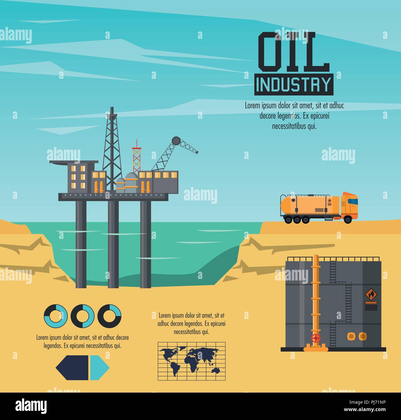 Oil industry infographic Stock Vector Image & Art Alamy