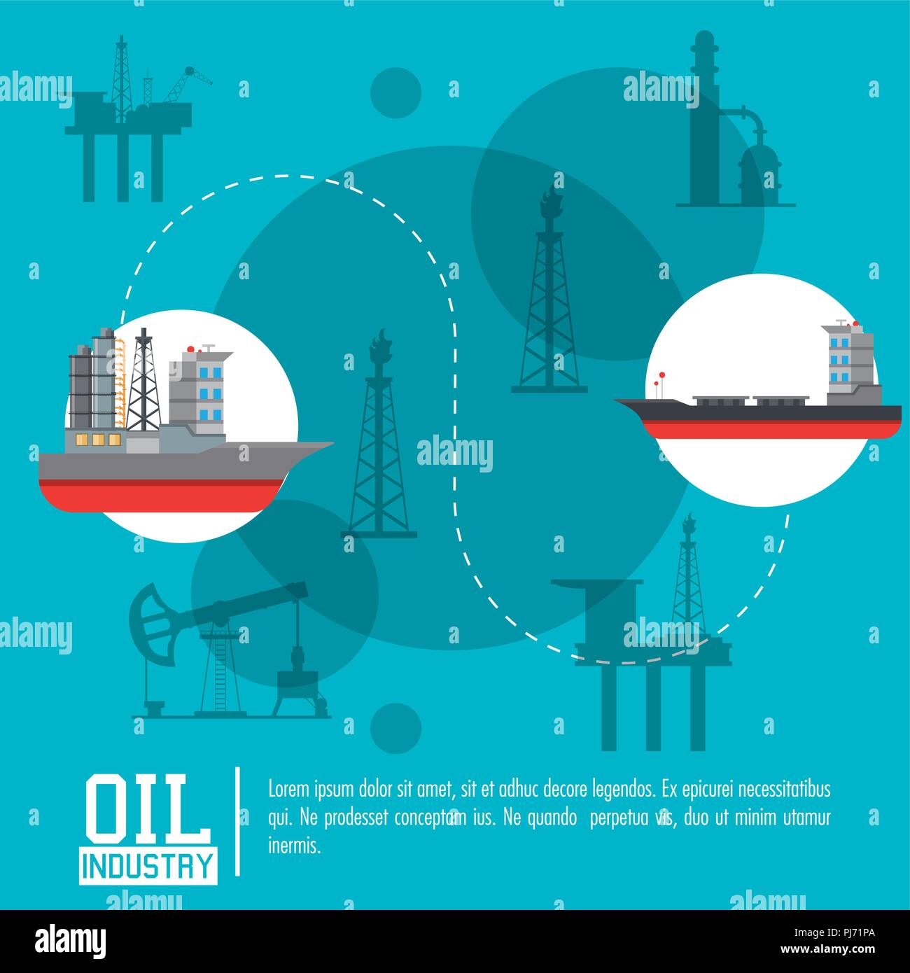 Oil industry poster Stock Vector Image & Art Alamy