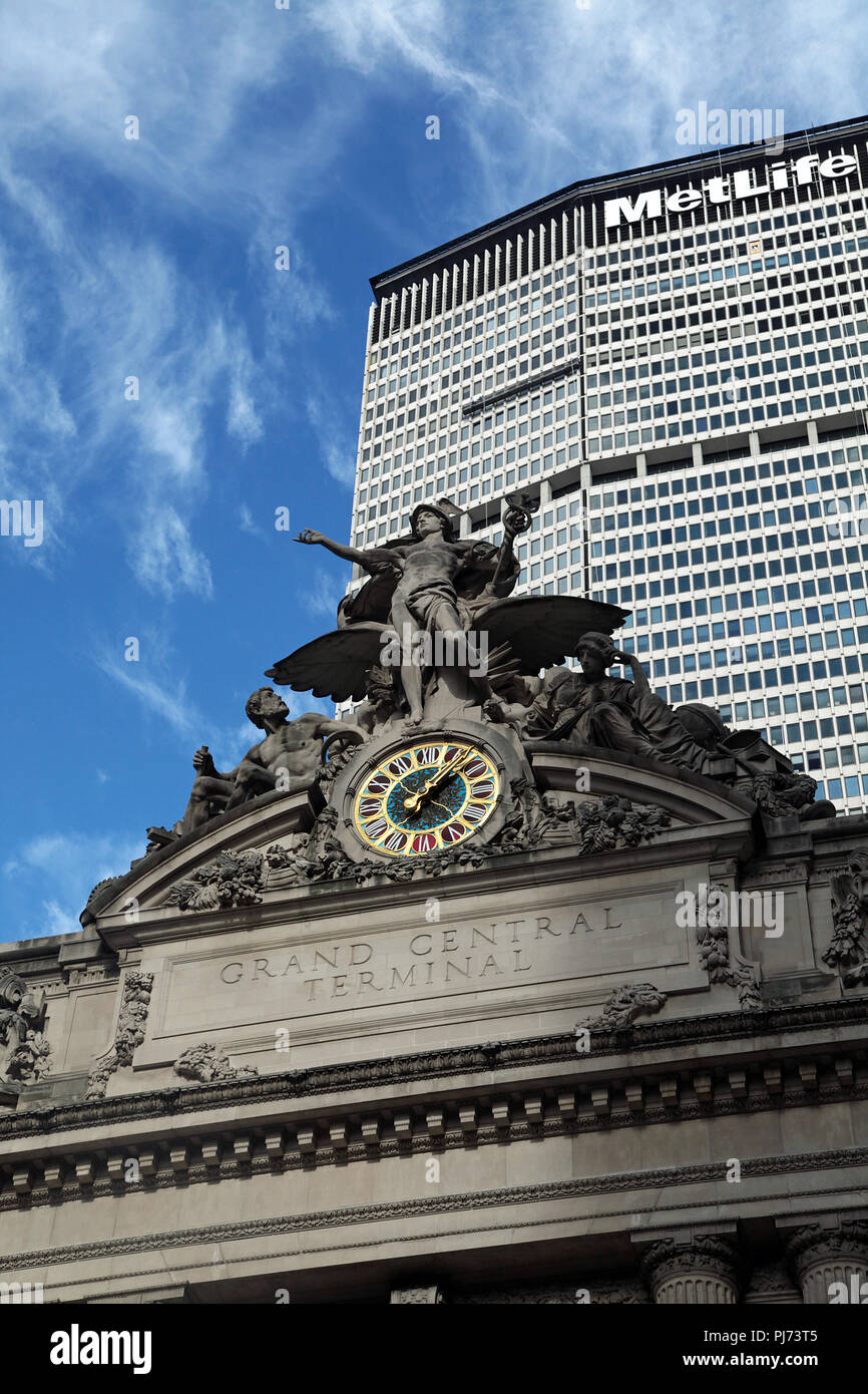 Grand Central Station and Metlife Stock Photo