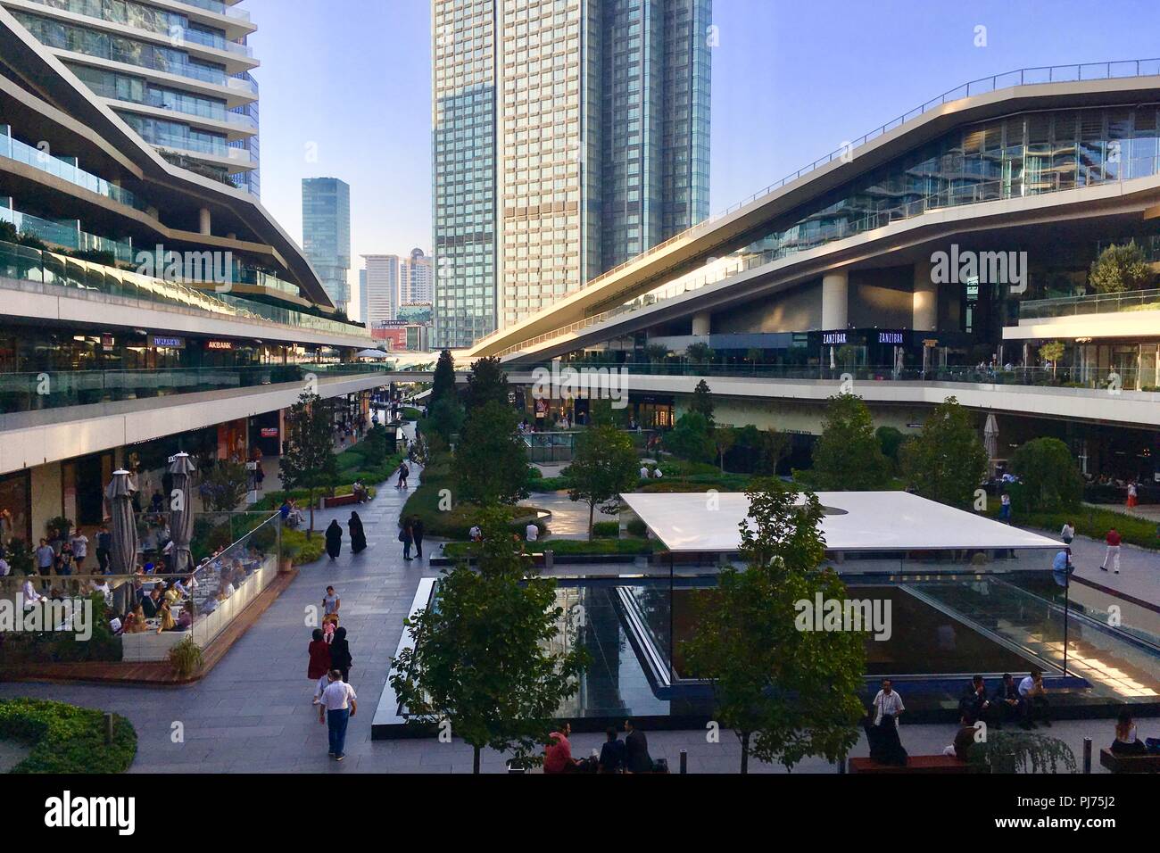 interior view of zorlu center shopping mall zorlu center is a multiple use complex in the besiktas district on the european side of istanbul turkey stock photo alamy