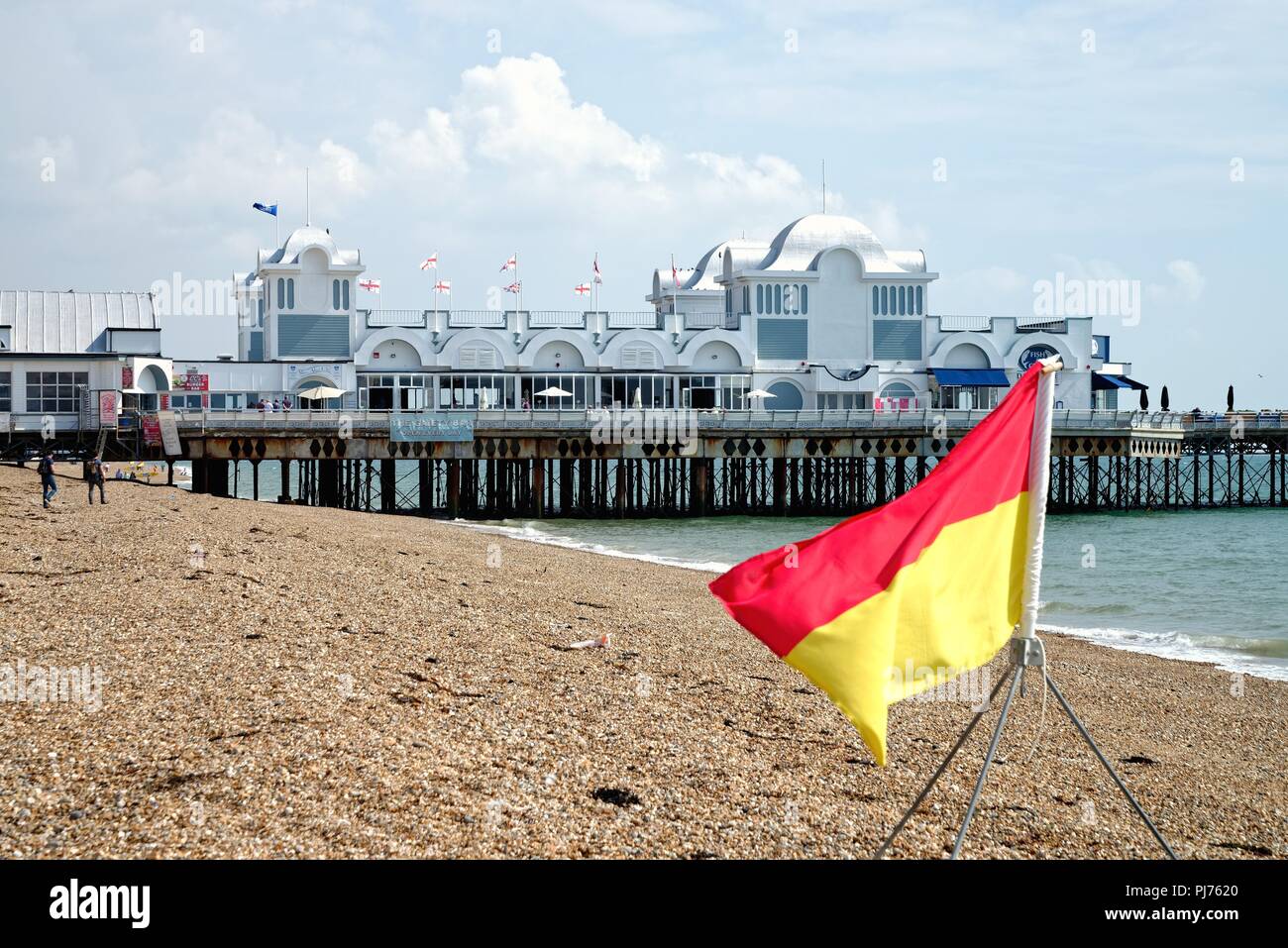 The newly refurbished South Parade Pier in Southsea Hampshire England UK Stock Photo