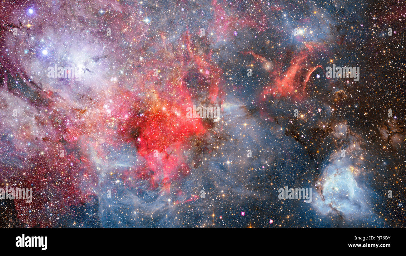 Universe filled with stars, nebula and galaxy. Elements of this image ...