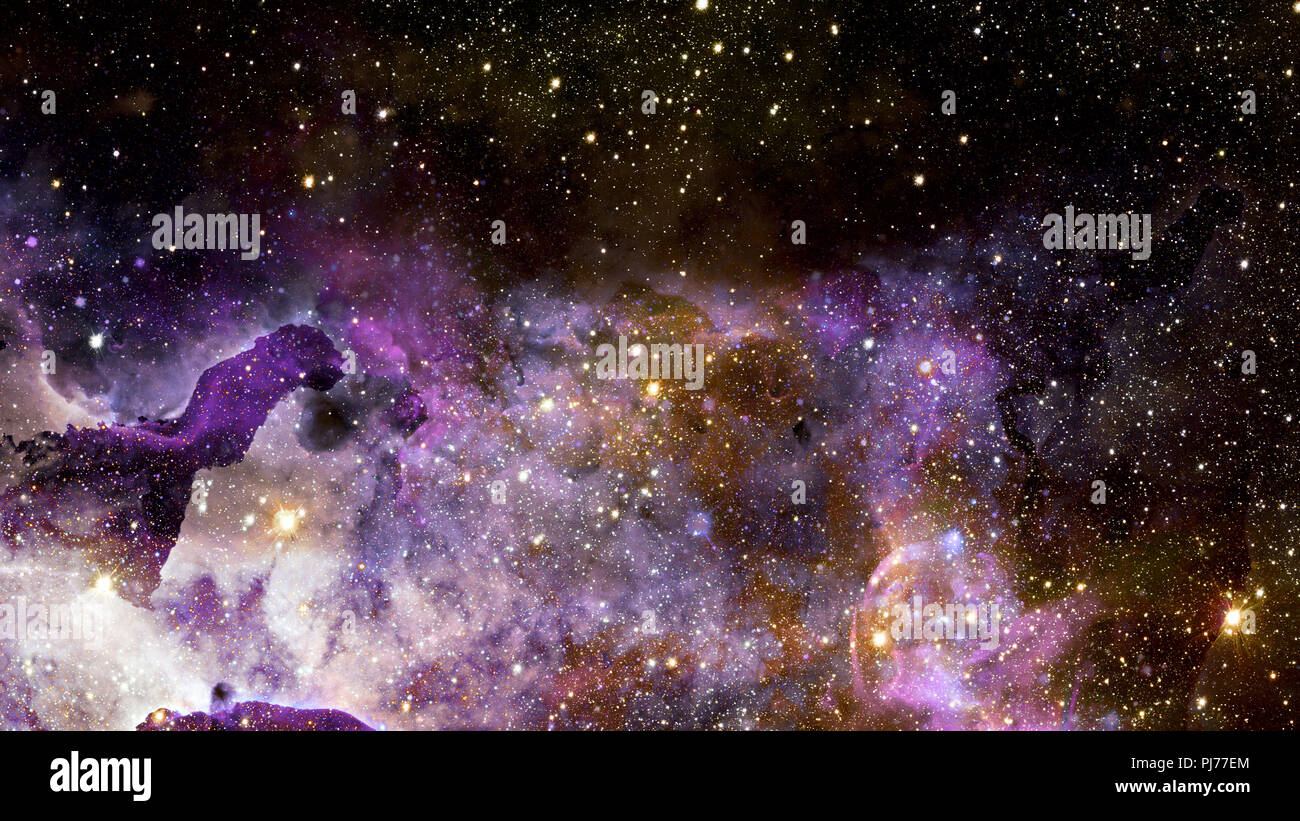 Universe filled with stars, nebula and galaxy. Elements of this image ...