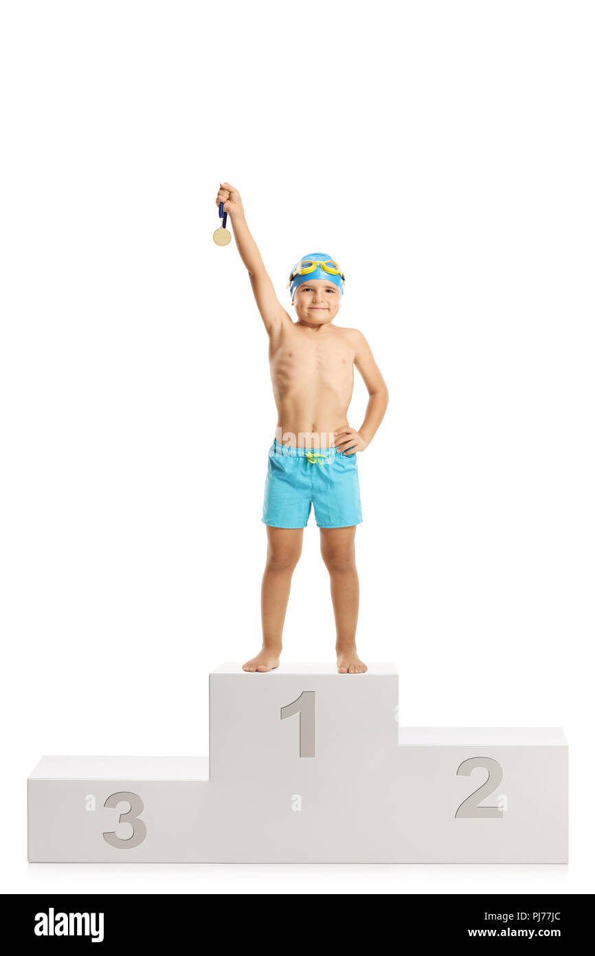Gold medal winners podium hi-res stock photography and images - Alamy