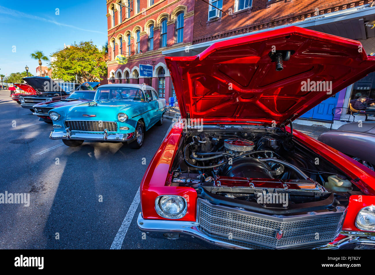 A classic car show in Amelia Island, Florida Stock Photo Alamy