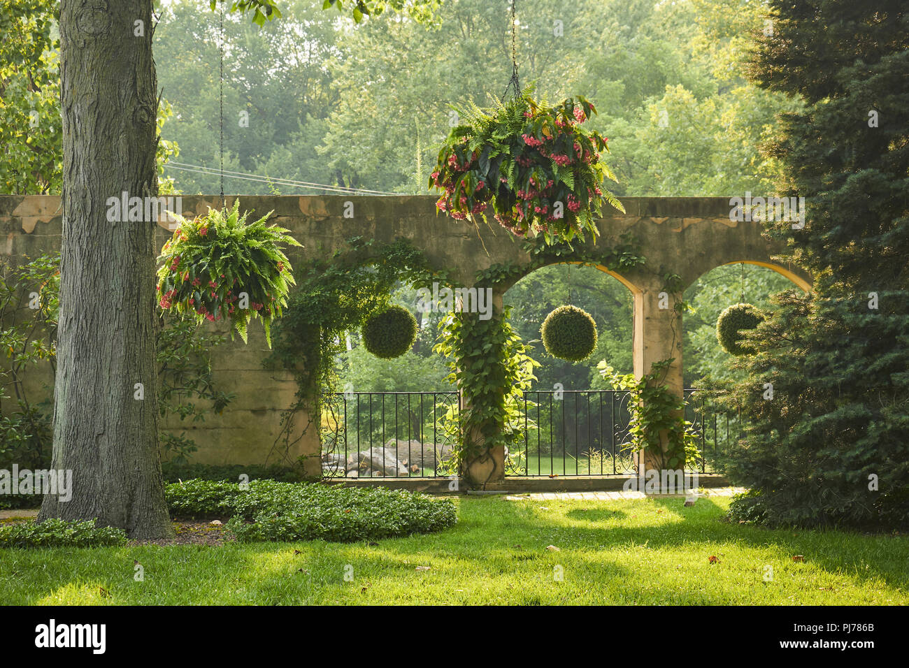 Conestoga House And Gardens, Lancaster, Pennsylvania, USA Stock Photo