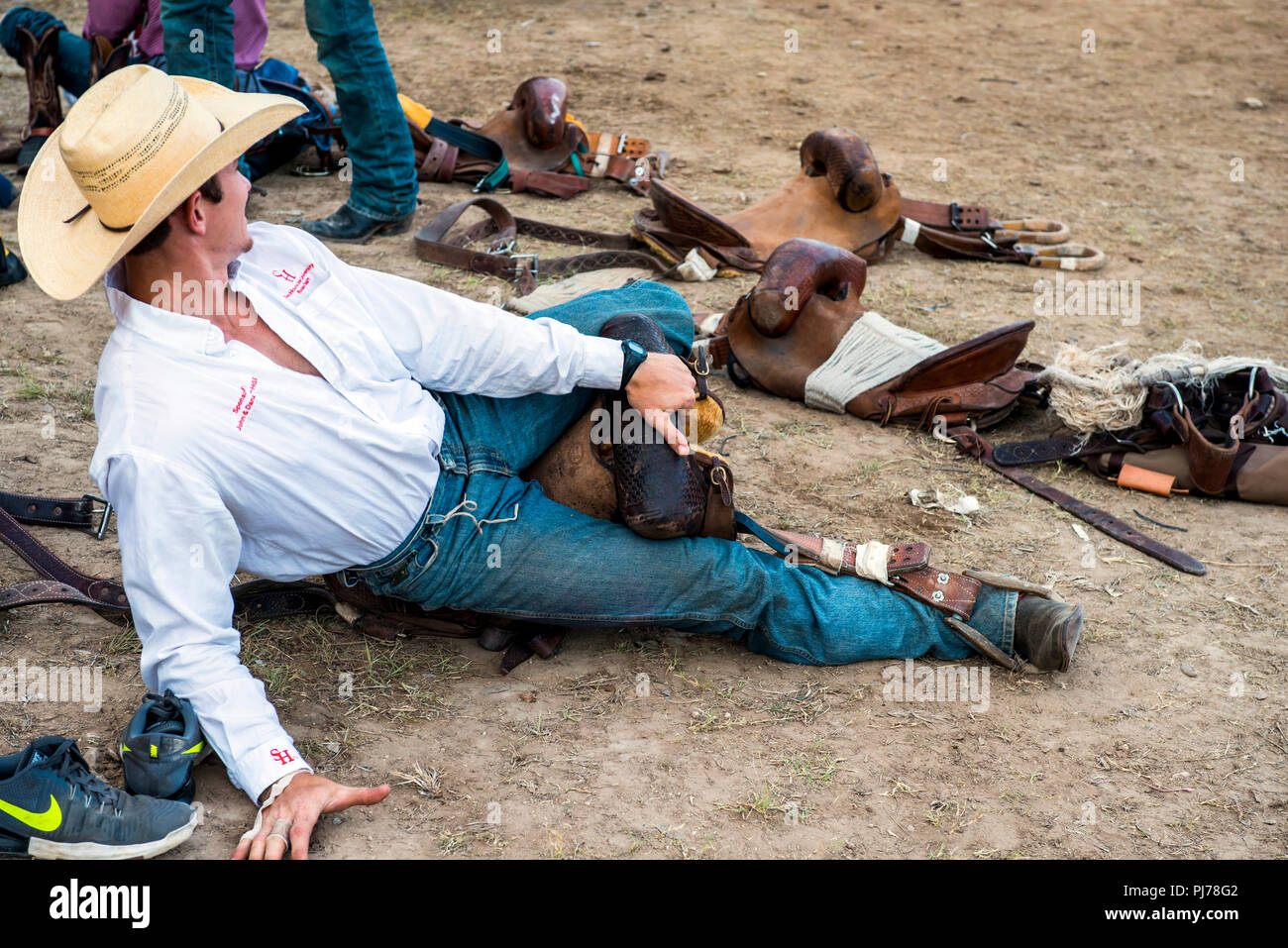 Cowboy saddle gear hi-res stock photography and images - Alamy
