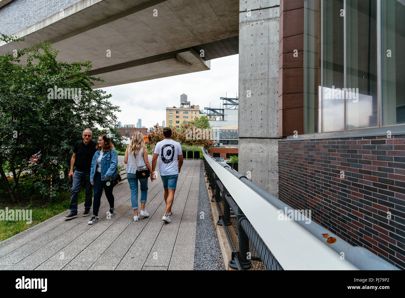 New York City, USA June 22, 2018 People enjoying on High Line. The