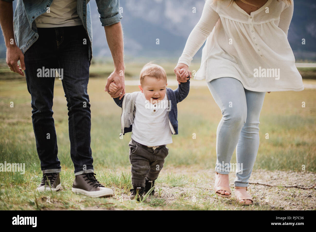 walking with baby