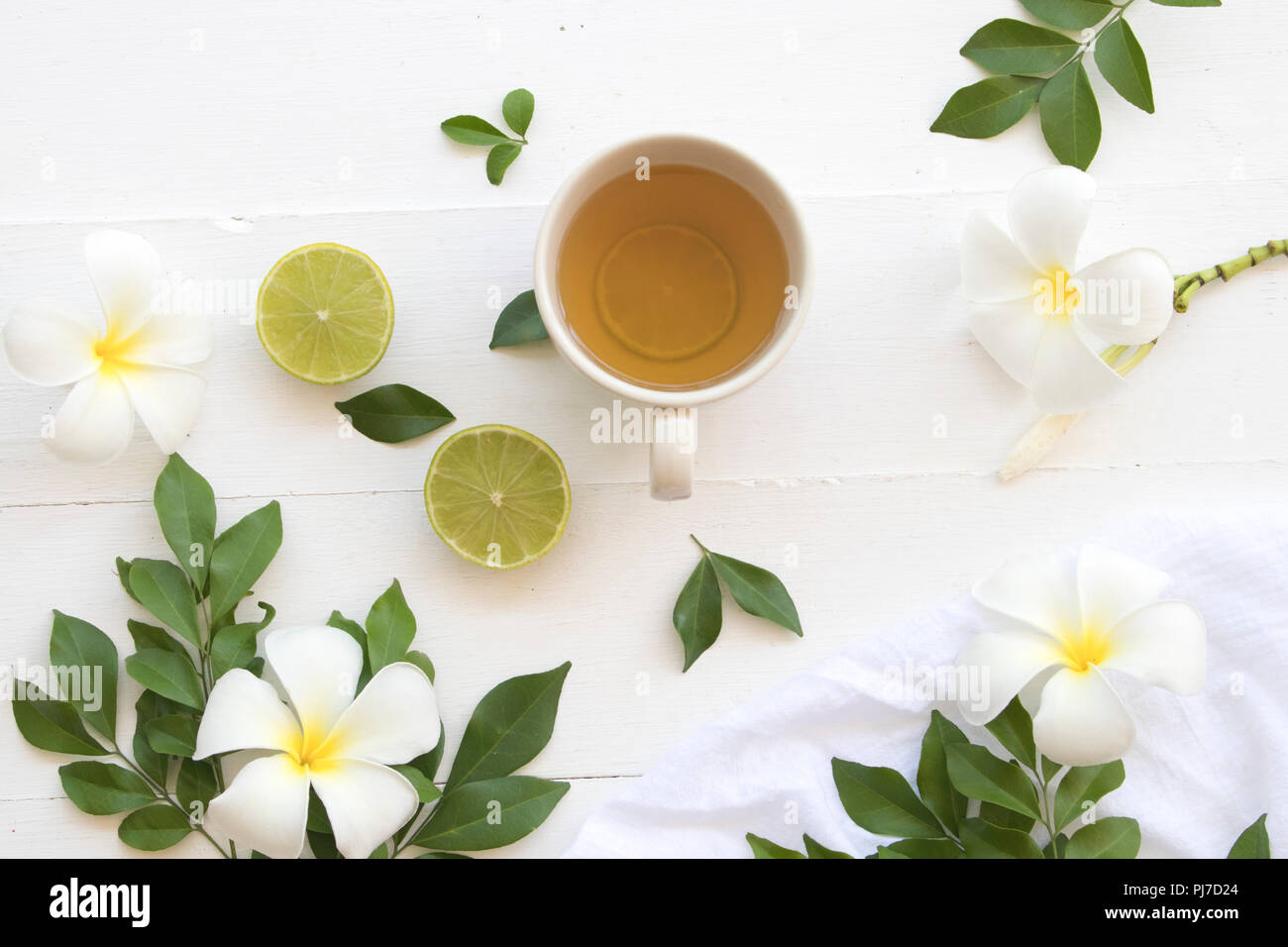 herbal health care hot ginger juice cough sore with flower on