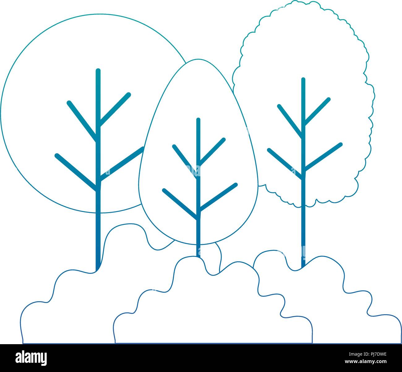 forest landscape scene icon Stock Vector Image & Art - Alamy