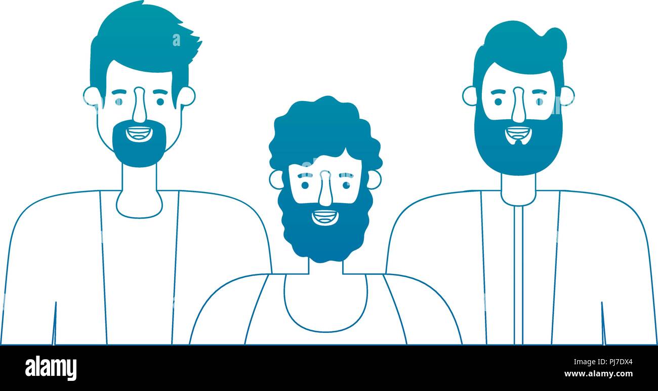 group of men characters Stock Vector Image & Art - Alamy