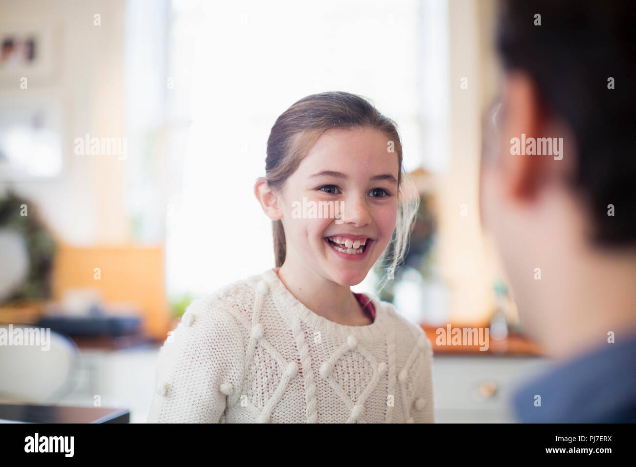 Close up happy millennial girl hi-res stock photography and images - Alamy