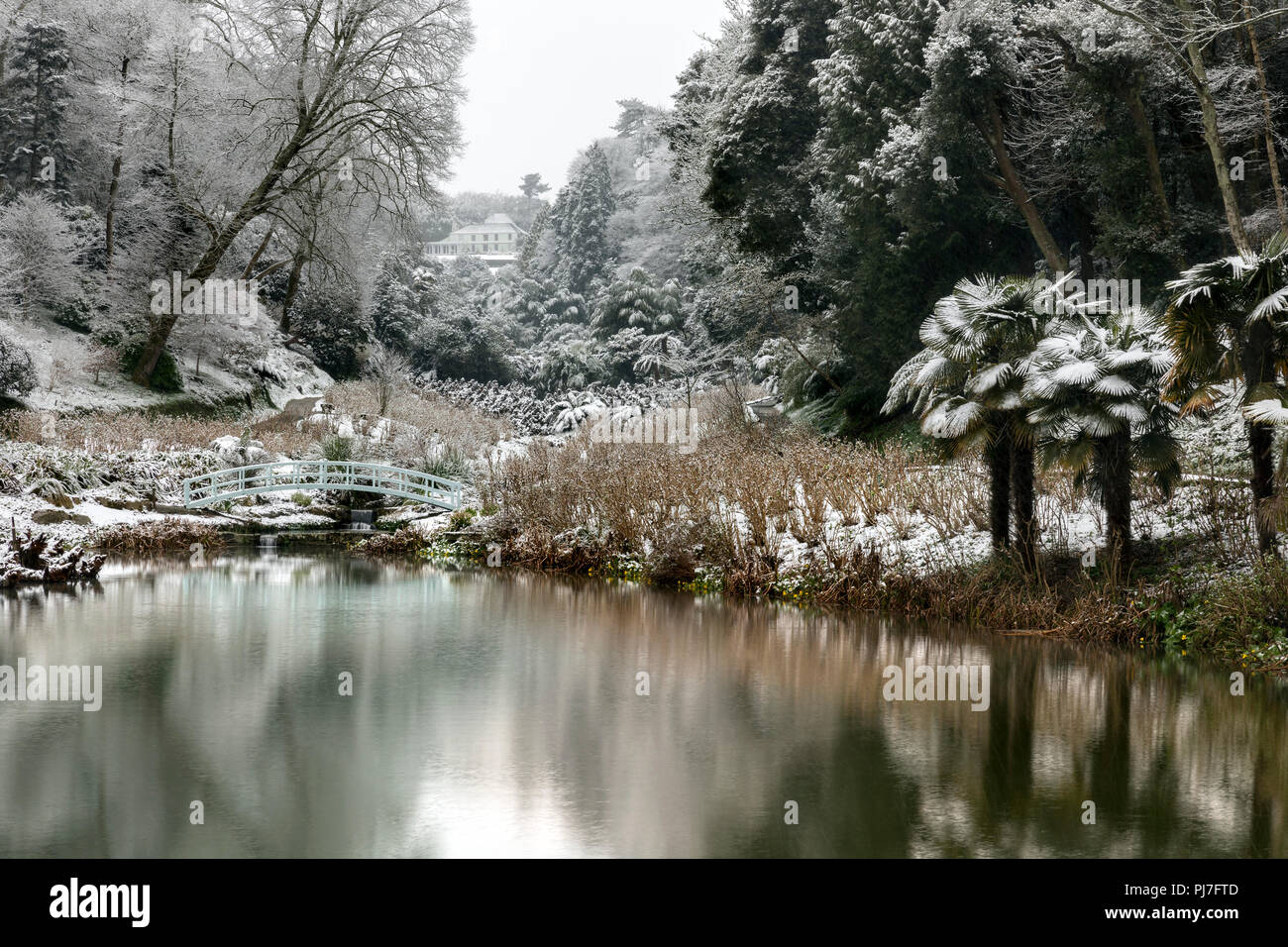 Garden pond winter hires stock photography and images Alamy