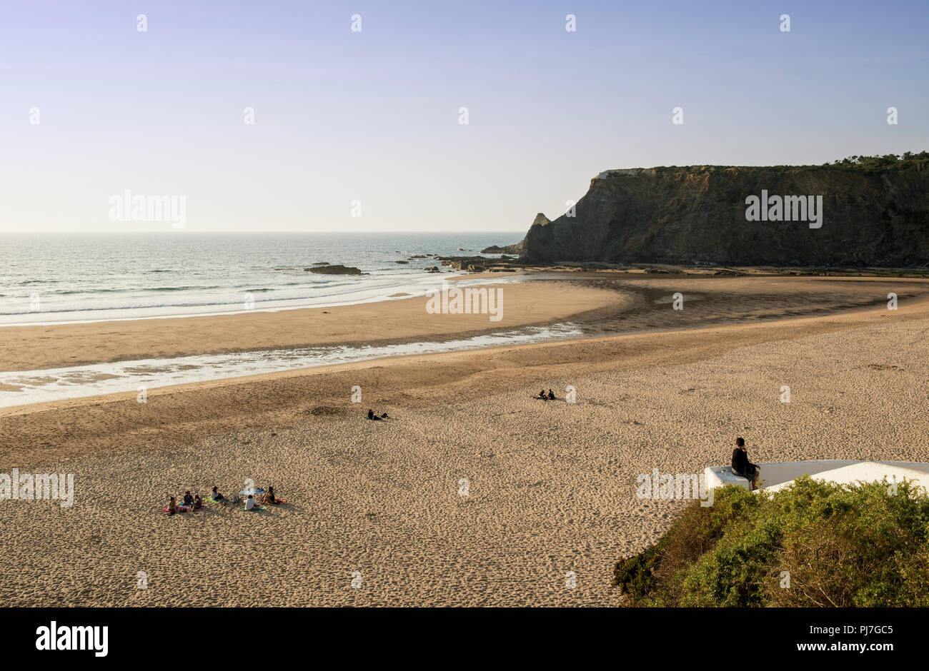 Odeceixe beach in the Costa Vicentina. Algarve, Portugal Stock Photo