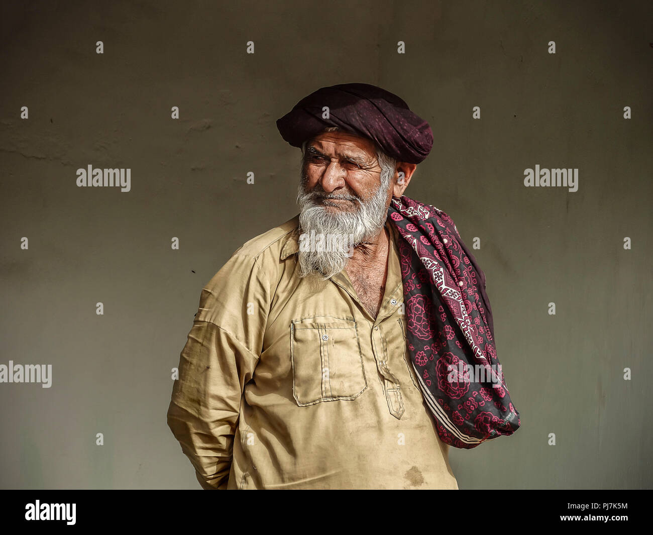 Kutchy man in ,Kutch,Gujrat , India Stock Photo