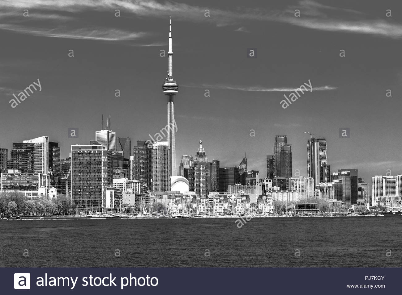 Cn Tower Black and White Stock Photos & Images - Alamy