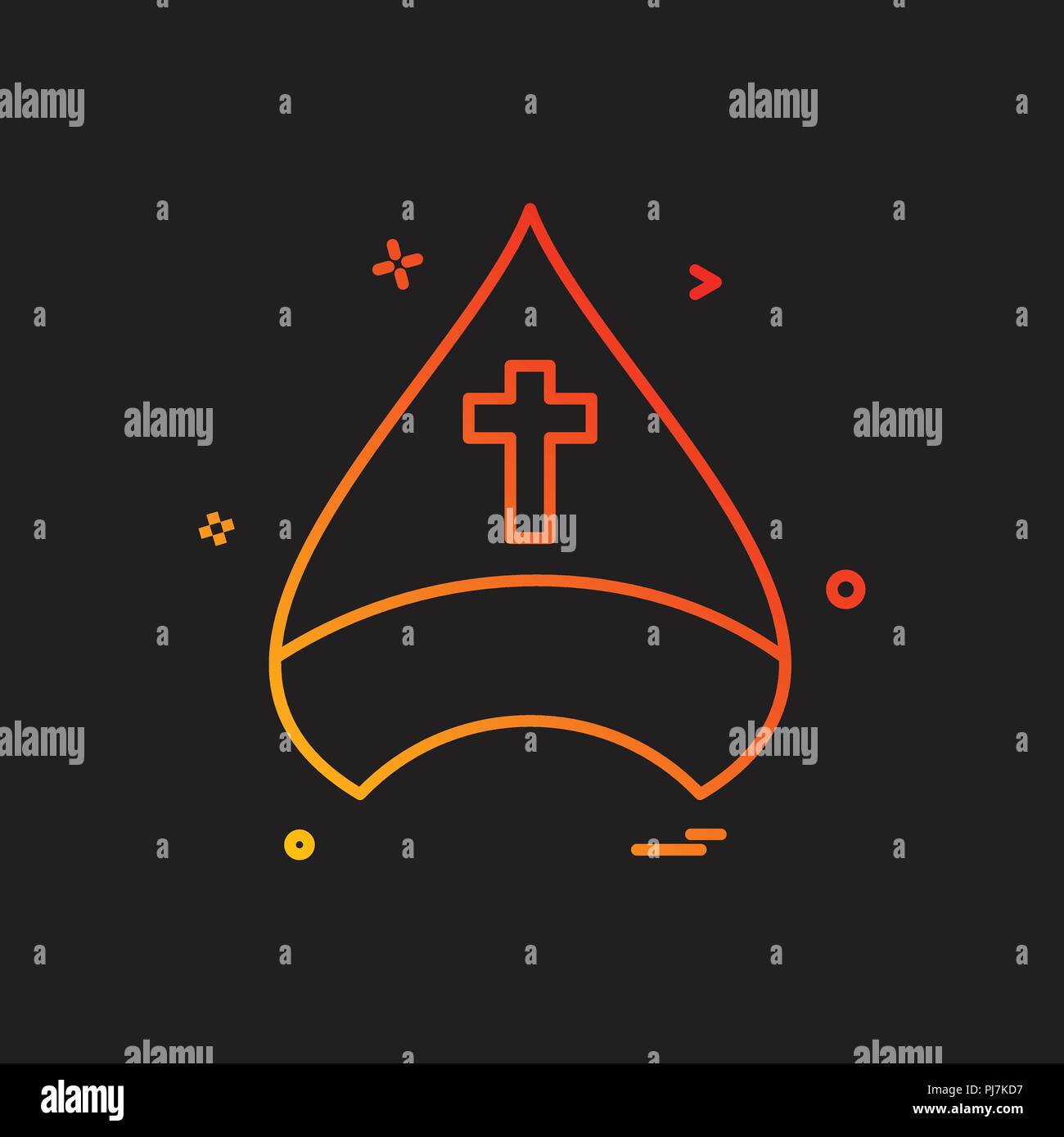christian cap cross icon vector design Stock Vector Image & Art - Alamy