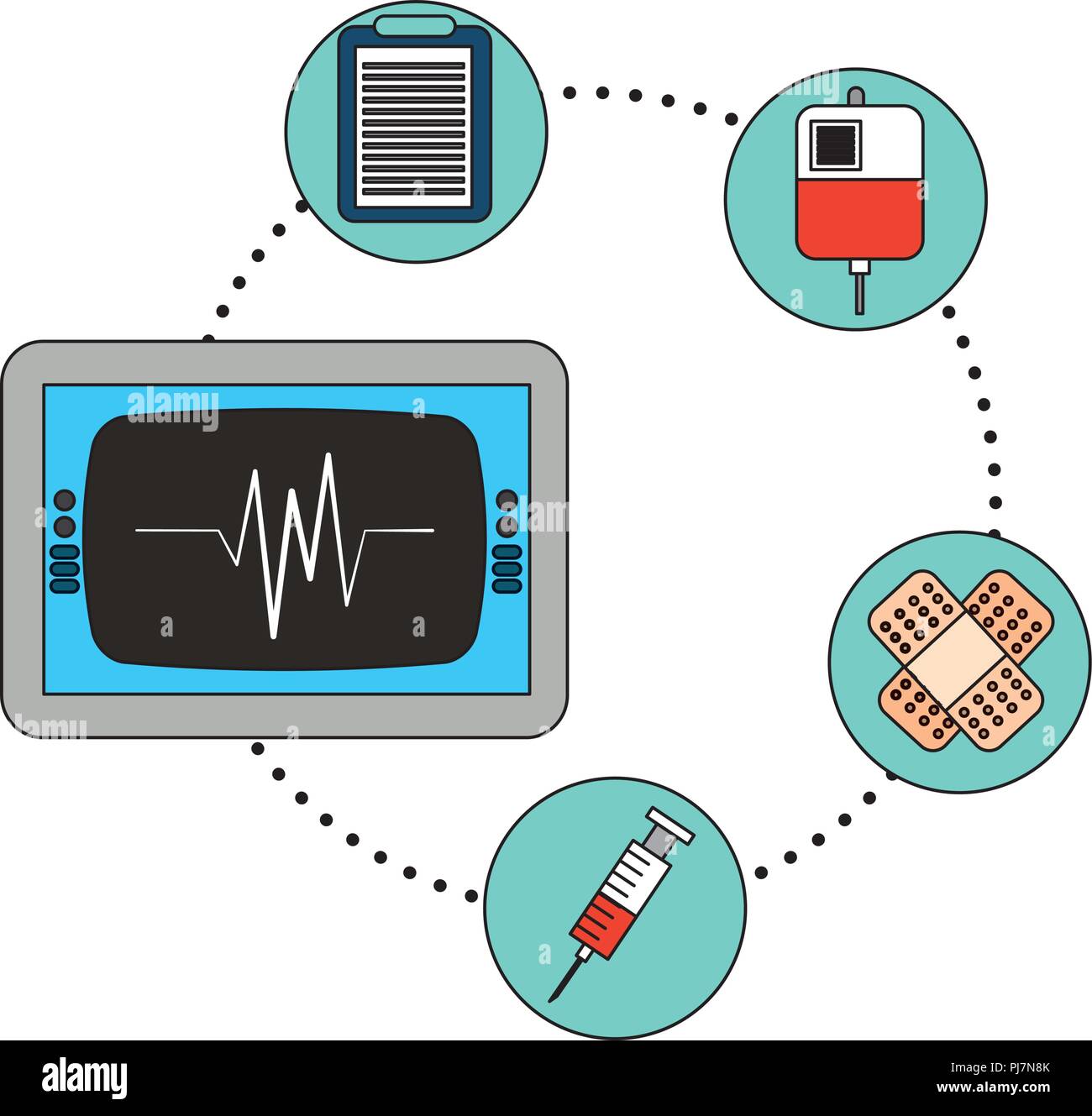 medical healthcare set icons vector illustration design Stock Vector ...