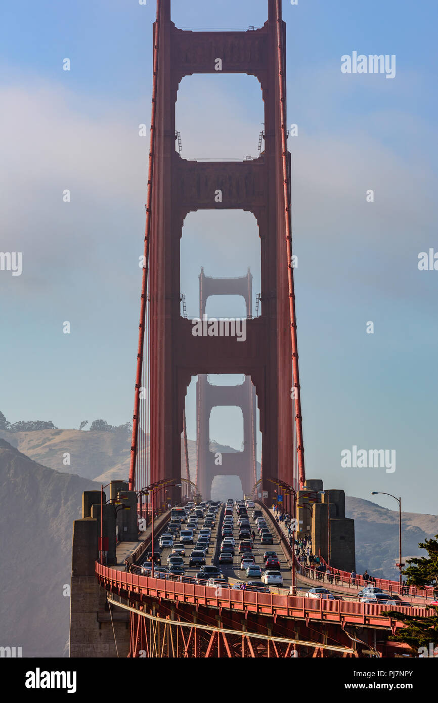 Golden Gate Bridge Viewed From Battery Marcus Miller Stock Photo