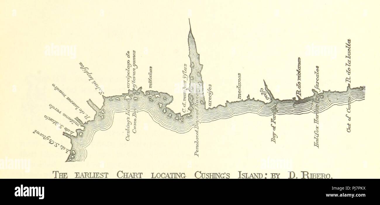 Image  from page 13 of 'An historical sketch, guide book, and prospectus of Cushing's Island, ... Maine' . Stock Photo