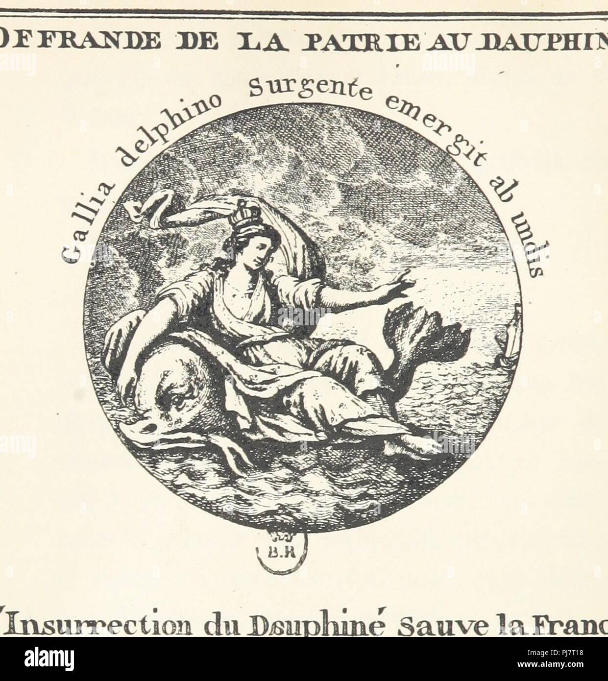Image  from page 30 of 'La Re ́volution de 1788 en Dauphine ́. Journe ́e des tuiles-Assemble ́e de Vizille, etc' . Stock Photo