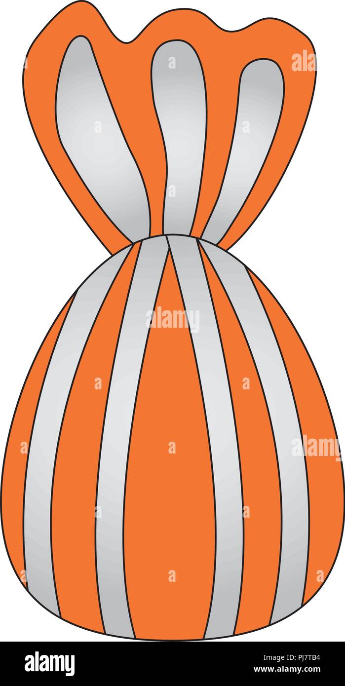 wrapped sweet candy flavor icon vector illustration Stock Vector Image ...