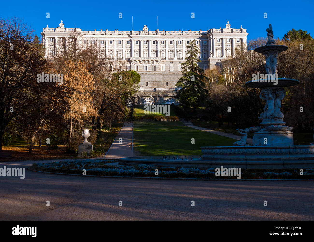 Campo del Moro (jardín del Palacio Real). Madrid. España Stock Photo Alamy