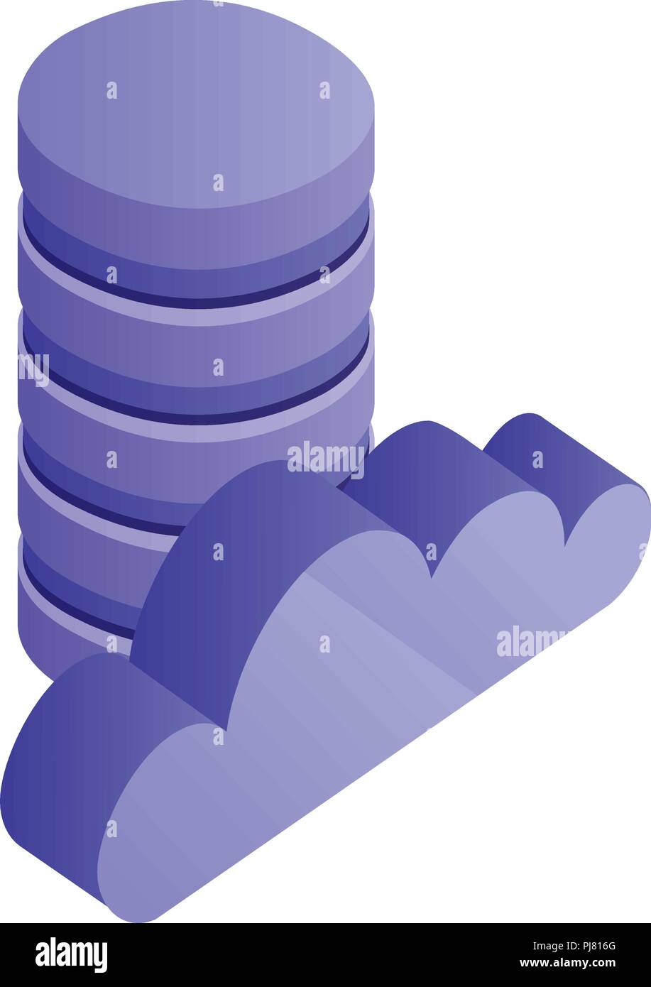 data center disks and cloud computing isometric icon vector ...