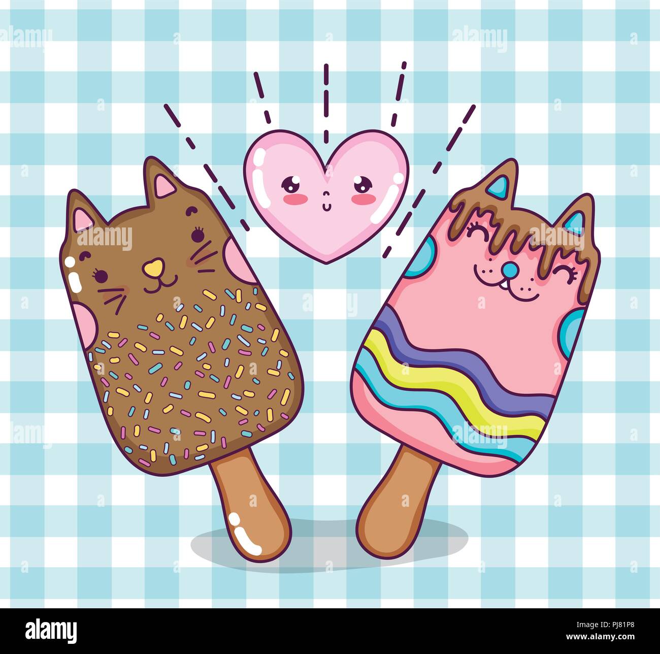 Cats and ice cream Stock Vector Image & Art Alamy