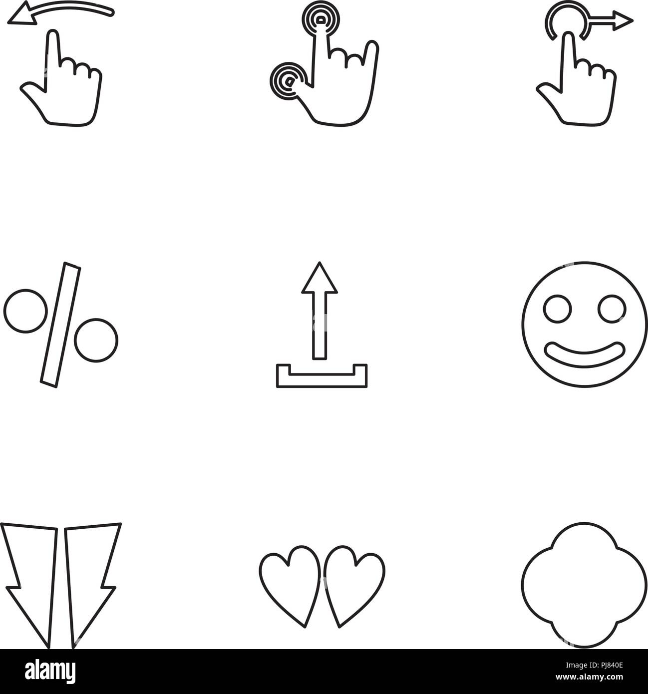 emoji , upload, percentage , hands , pointer , arrows , directions