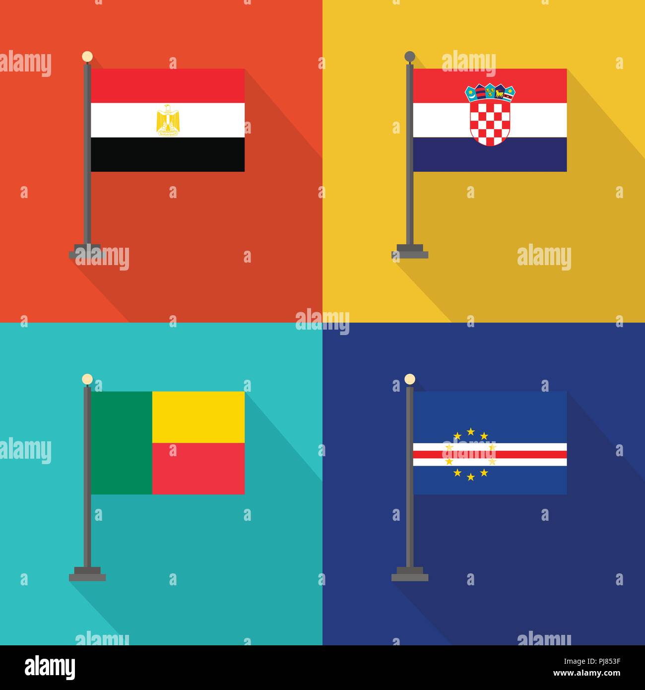 World country flags design vector Stock Vector Image & Art Alamy