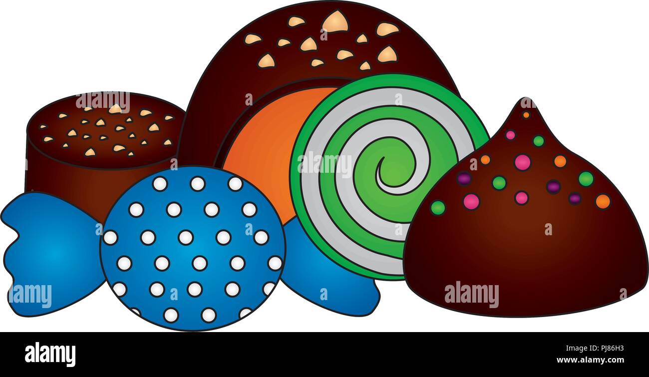 sweet candies isolated icon vector illustration design Stock Vector ...