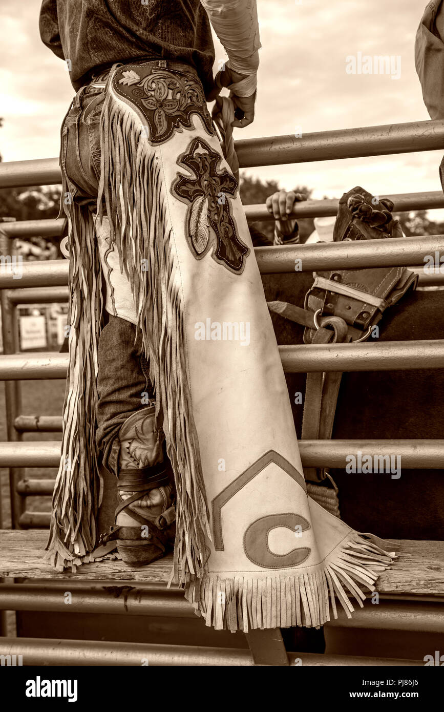 Chaps fringe hi-res stock photography and images - Alamy