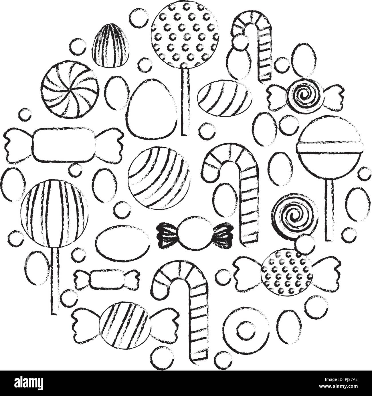 Smarties candy Black and White Stock Photos & Images Alamy