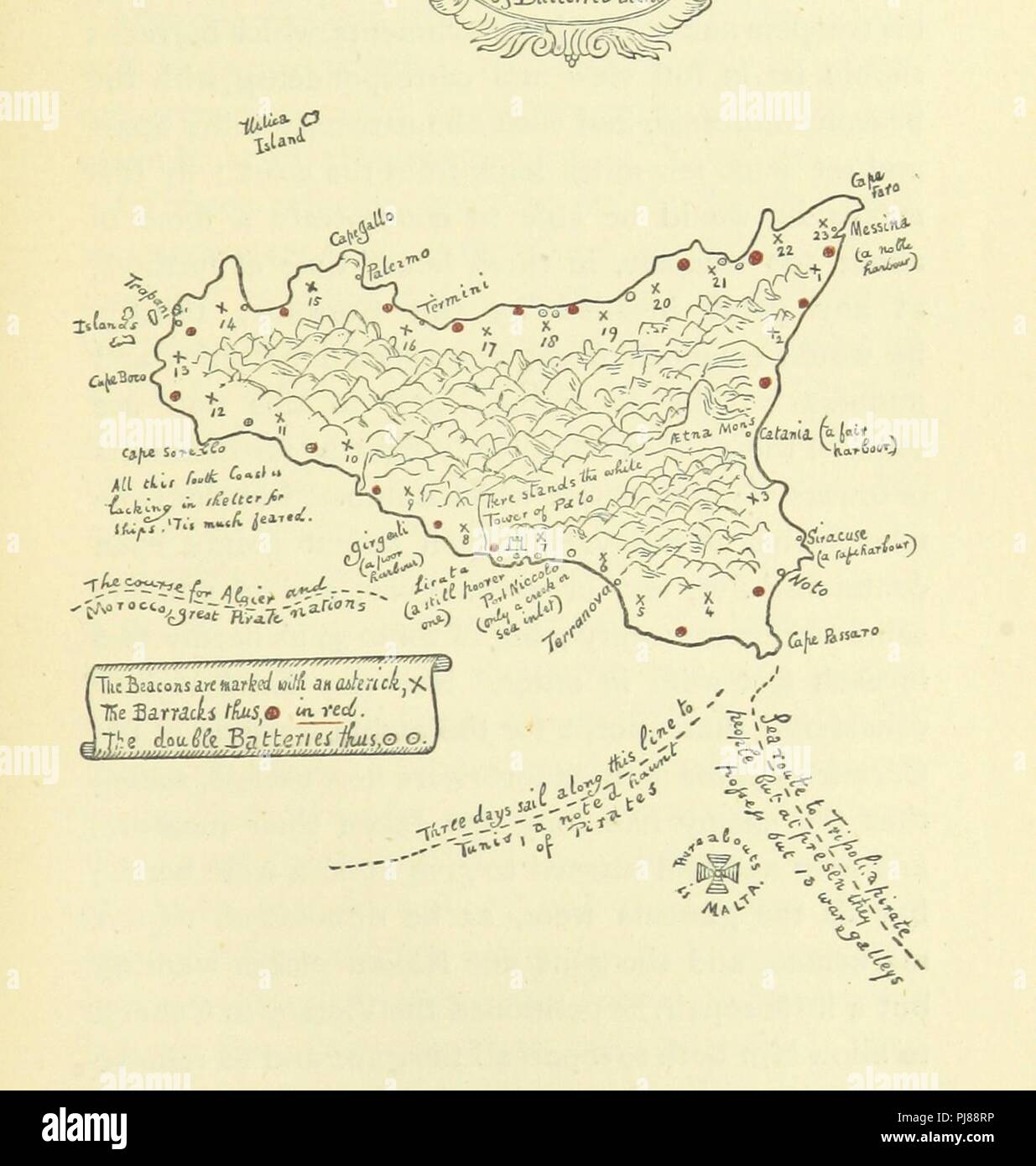 Image  from page 157 of 'Beyond the Seas. Being the surprising adventures and ingenious opinions of Ralph Lord St. Keyne, told and set forth by his cousin, Humphrey St. Keyne' . Stock Photo