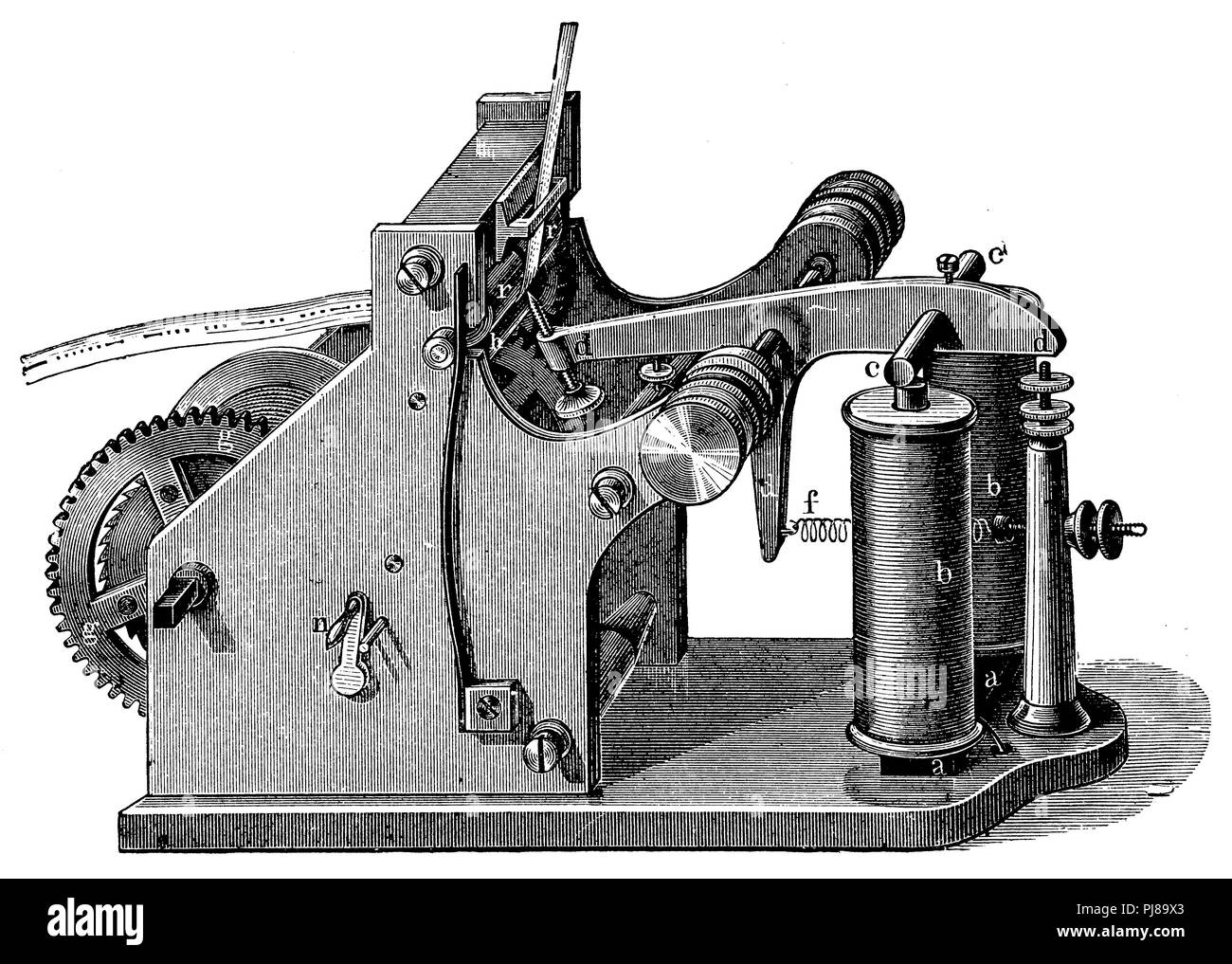 Morse's writing apparatus, Morse apparatus, anonym  1900 Stock Photo