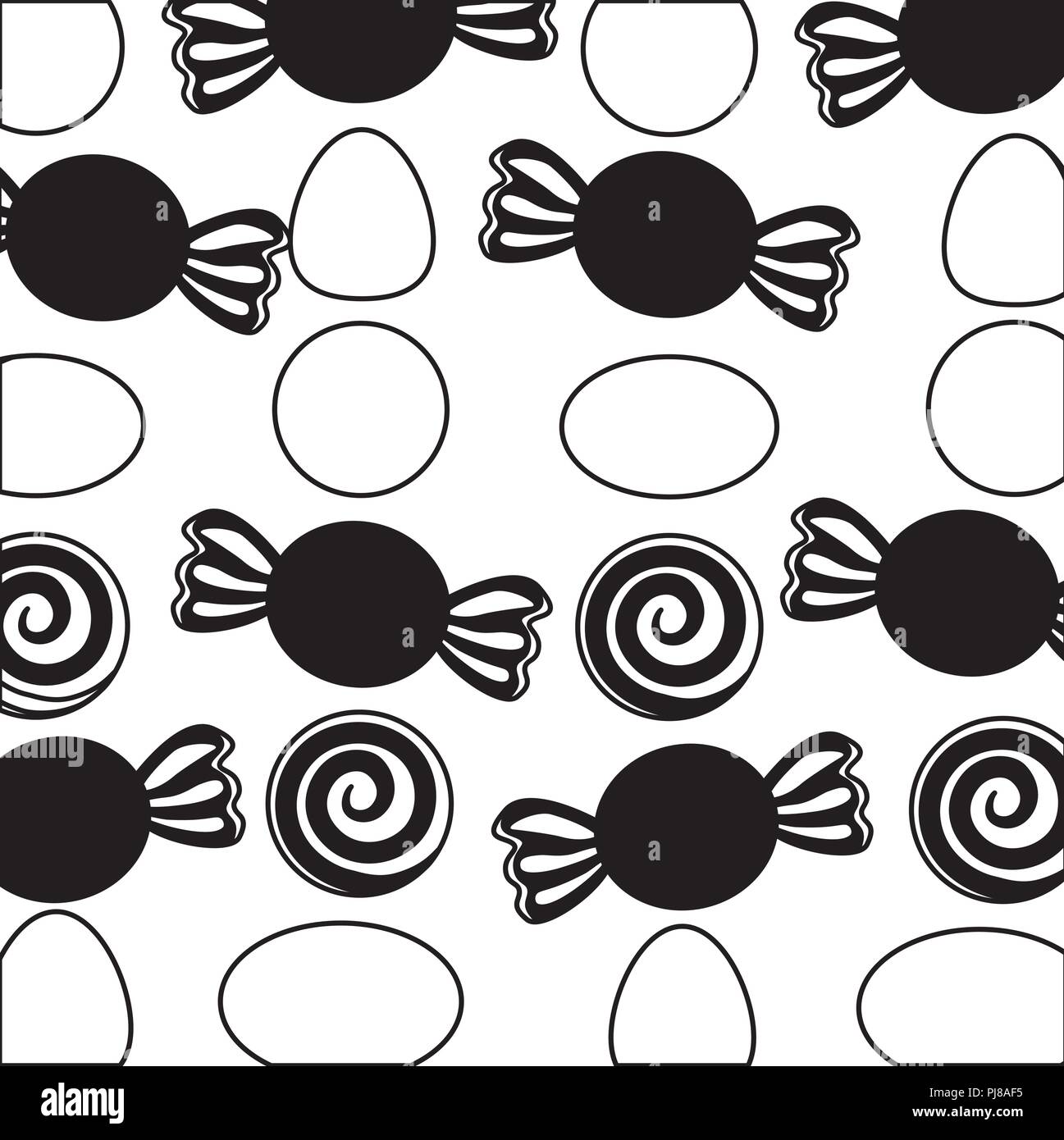 sweet candies icon pattern Stock Vector Image & Art - Alamy