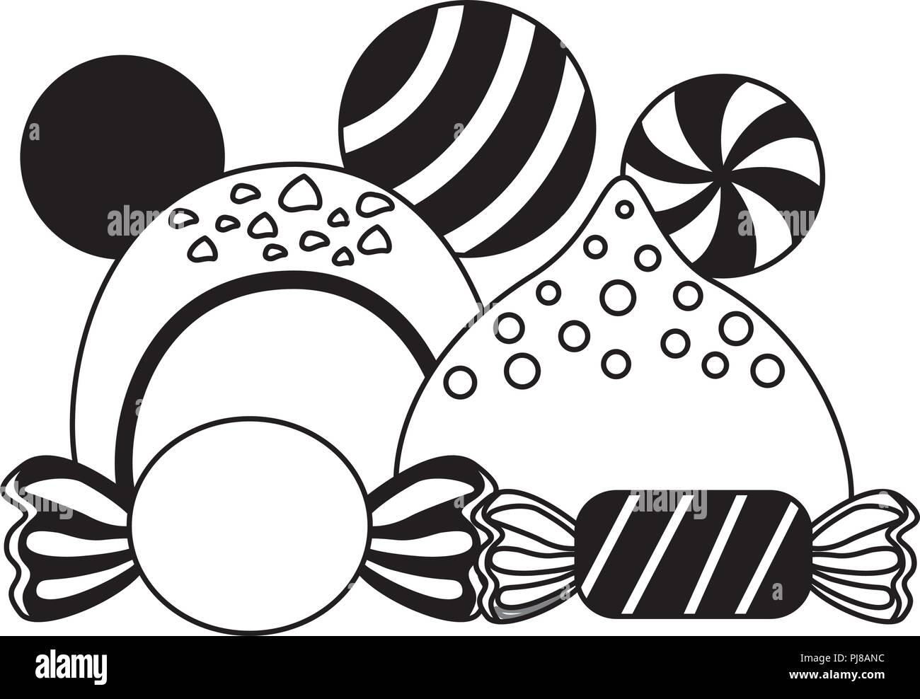 sweet candies isolated icon Stock Vector Image & Art - Alamy