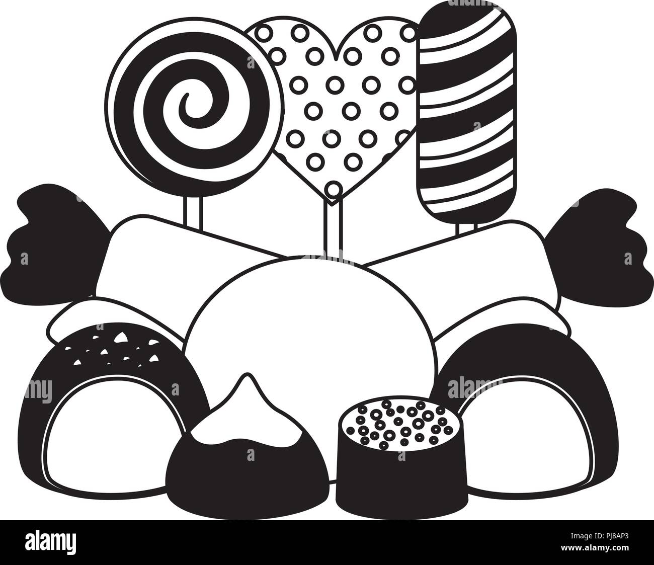 sweet candies isolated icon Stock Vector Image & Art - Alamy