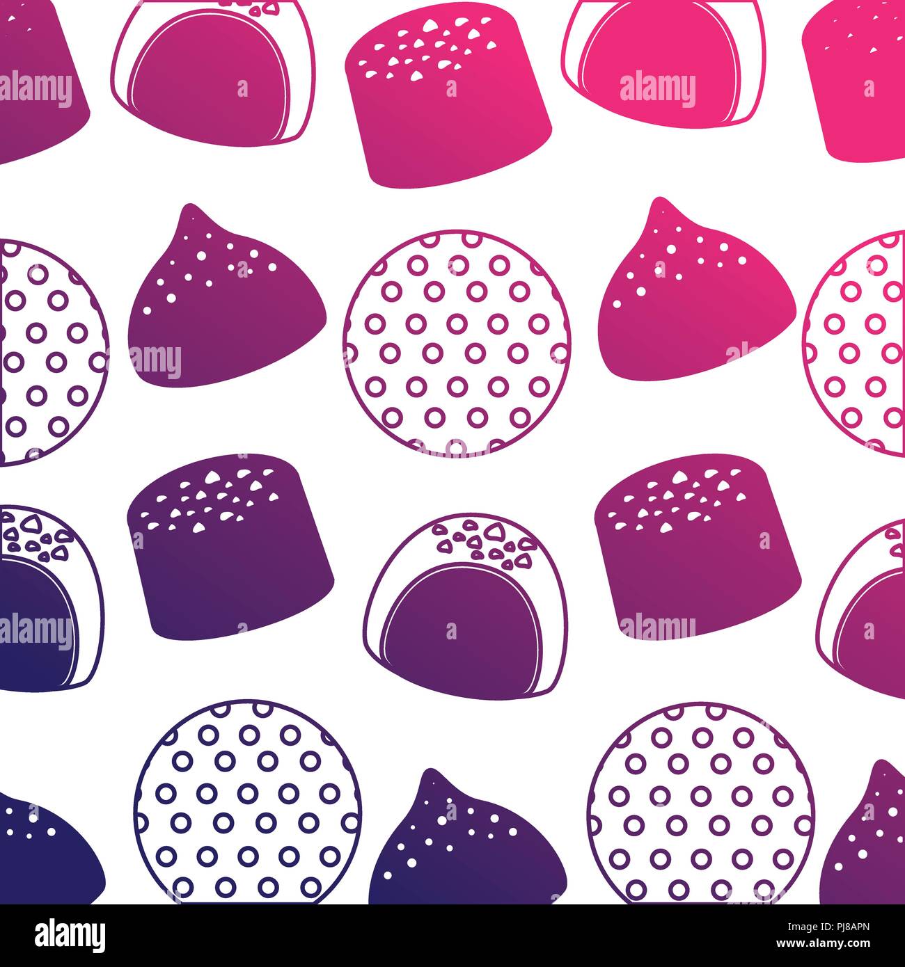 sweets cakes of chocolate pattern Stock Vector Image & Art - Alamy
