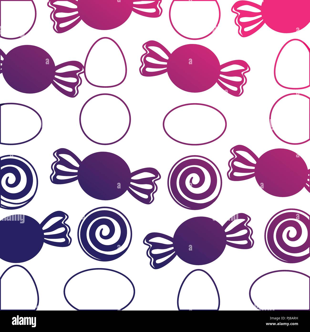 sweet candies icon pattern Stock Vector Image & Art - Alamy