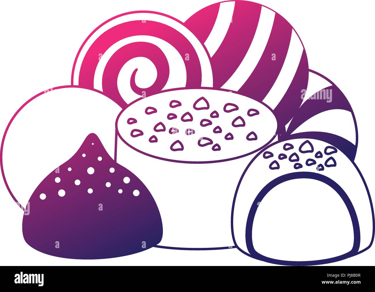 sweet candies isolated icon Stock Vector Image & Art - Alamy