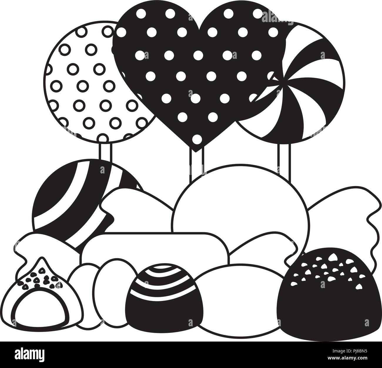 sweet candies isolated icon Stock Vector Image & Art - Alamy