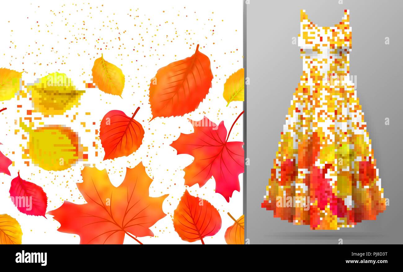 fall leaf dress